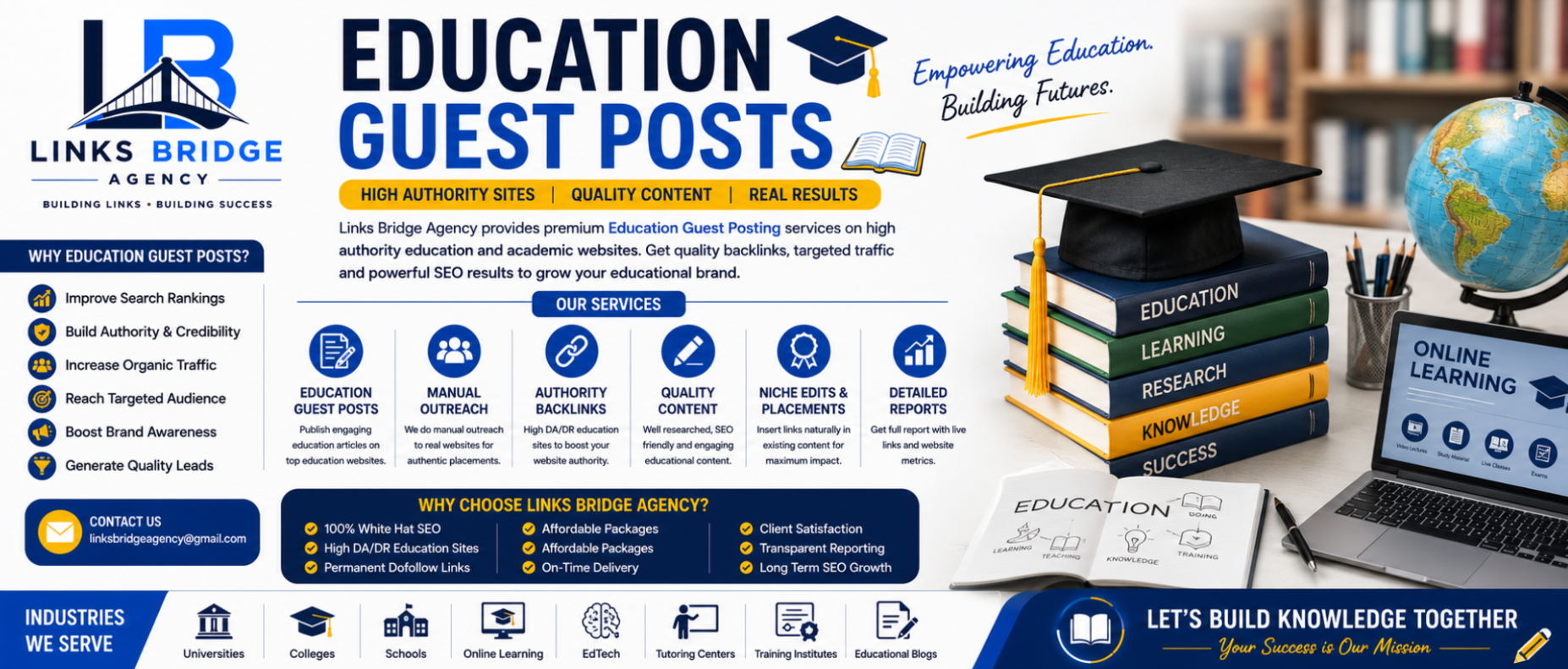 Links Bridge Agency Education Guest Posts linksbridgeagency@gmail.com